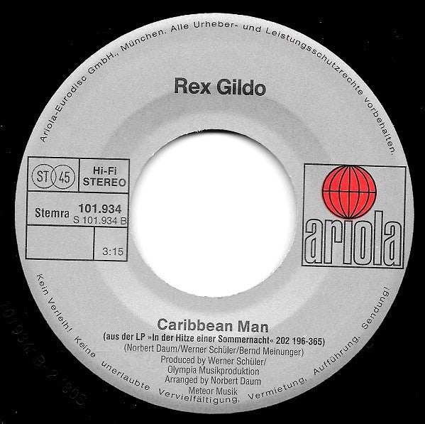 Rex Gildo - Leben So Frei, Wie Nur Kinder Sind Vinyl Singles