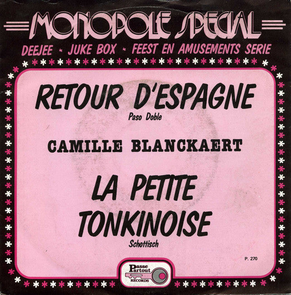 Camille Blanckaert - Retour D'Espagne Vinyl Singles