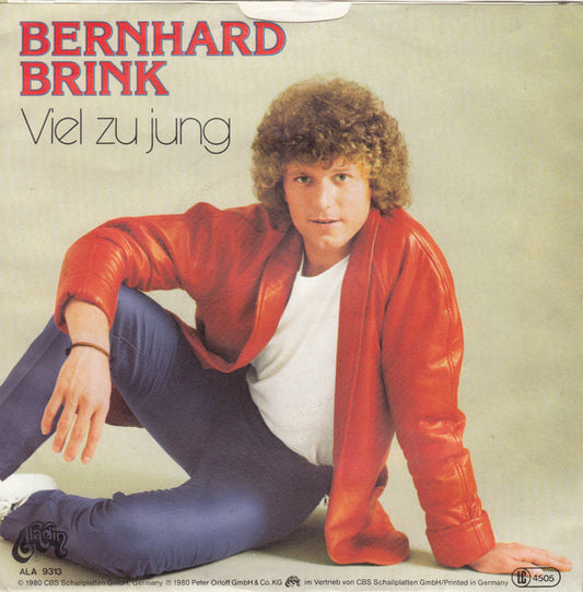 Bernhard Brink - Viel Zu Jung Vinyl Singles Vinyl Zeer Goed / Hoesje Goed "VINYLSINGLES.NL"