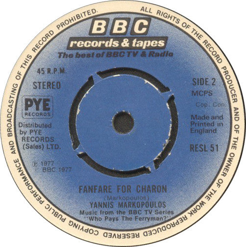 Yannis Markopoulos - Who Pays The Ferryman Vinyl Singles Vinyl Goed / Hoes Generic