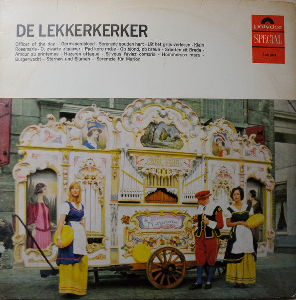 Draaiorgel De Lekkerkerker - De Lekkerkerker (LP) Vinyl LP Vinyl Very Good (VG) <br> Hoes Good Plus (G+)