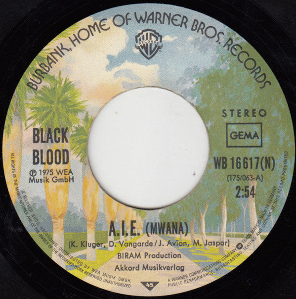 Black Blood - A.I.È Vinyl Singles Vinyl Very Good (VG) <br> Hoes Generic