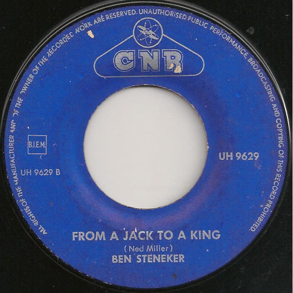 Ben Steneker - Kissing My Pillow Vinyl Singles Vinyl Very Good (VG) <br> Hoes Good Plus (G+)