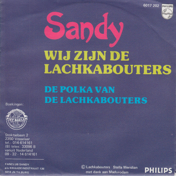 Sandy - Wij Zijn De Lachkabouters 43306 Vinyl Singles Vinyl Very Good (VG) <br> Hoes Good Plus (G+)