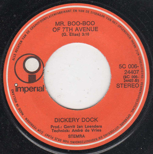 Dickery Dock - A Song For All Vinyl Singles Vinyl Very Good (VG) <br> Hoes Good Plus (G+)