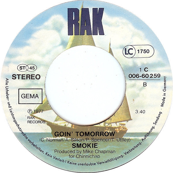 Smokie - For A Few Dollars More Vinyl Singles Vinyl Very Good (VG) <br> Hoes Generic