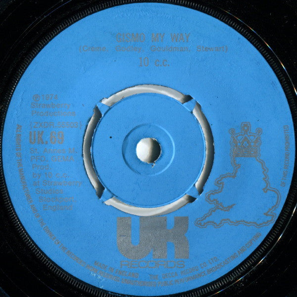 10 c.c. - The Wall Street Shuffle Vinyl Singles Vinyl Very Good (VG) <br> Hoes Generic