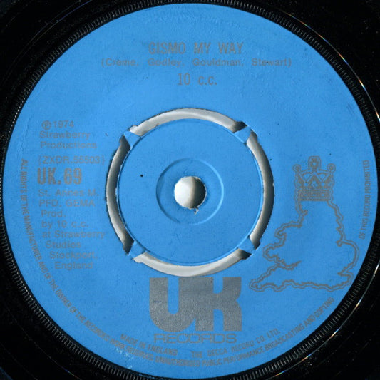 10 c.c. - The Wall Street Shuffle Vinyl Singles Vinyl Zeer Goed / Hoesje Generic "VINYLSINGLES.NL"