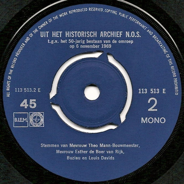 Paul de Waart - De Radio Toen Vinyl Singles EP Vinyl Goed / Hoes Generic