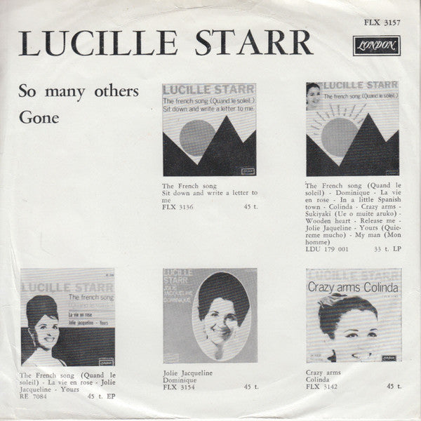 Lucille Starr - So Many Others Vinyl Singles Vinyl Very Good (VG) <br> Hoes Good Plus (G+)