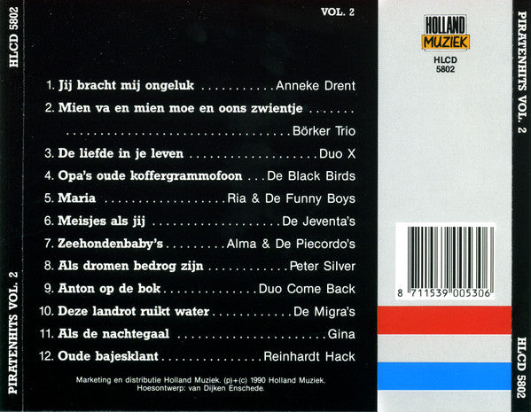 Various - Piraten Hits Vol. 2 (CD) Compact Disc Vinyl Very Good (VG) <br> Hoes Good Plus (G+)