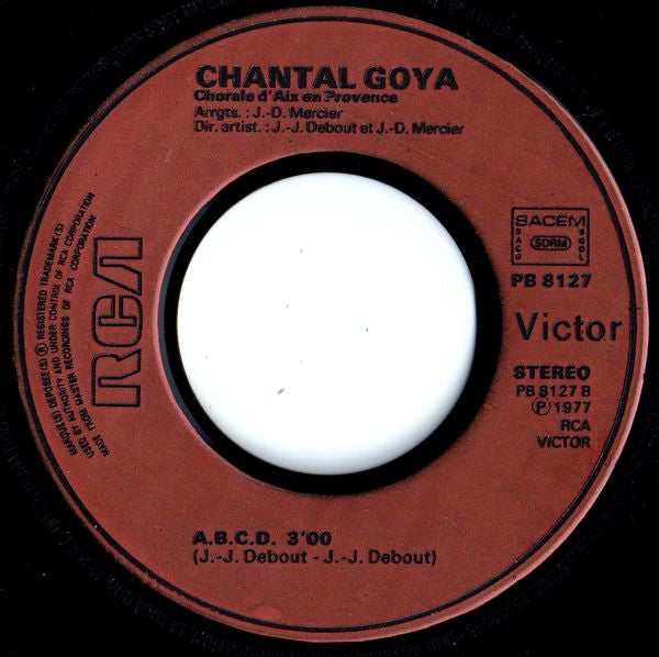 Chantal Goya - Un Lapin 31492 Vinyl Singles Vinyl Very Good (VG) <br> Hoes Good Plus (G+)