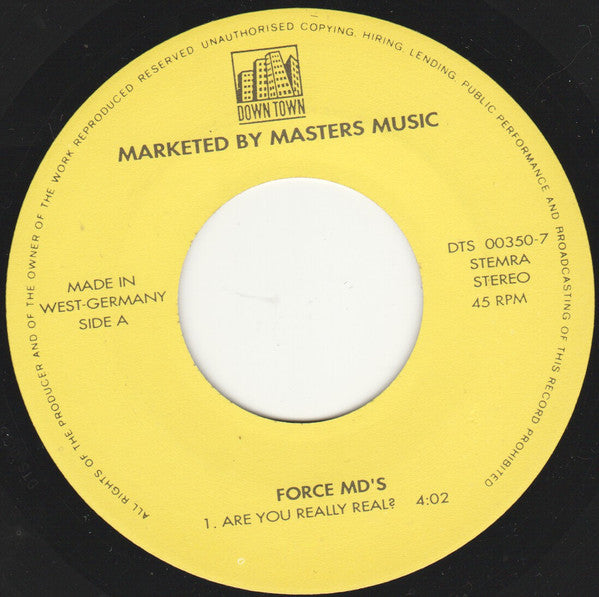 Force M.D.'S - Are You Really Real Vinyl Singles