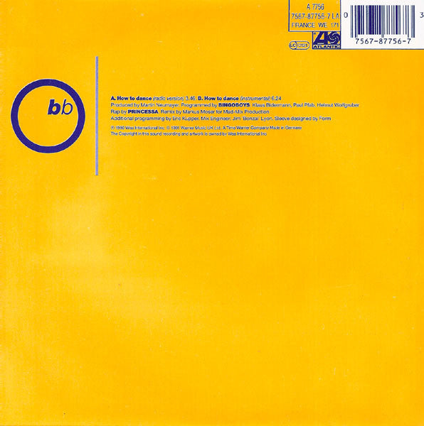 Bingoboys Featuring Princessa - How To Dance Vinyl Singles Vinyl Goed / Hoes Sticker
