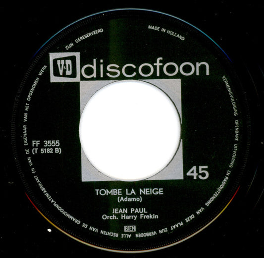 Dany / Jean Paul - Vous Permettez Monsieur / Tombe La Neige