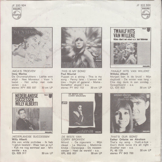 Caroline Kaart - Eindelijk Vrede Vinyl Singles Media: VG+ / Sleeve: G+ "VINYLSINGLES.NL"