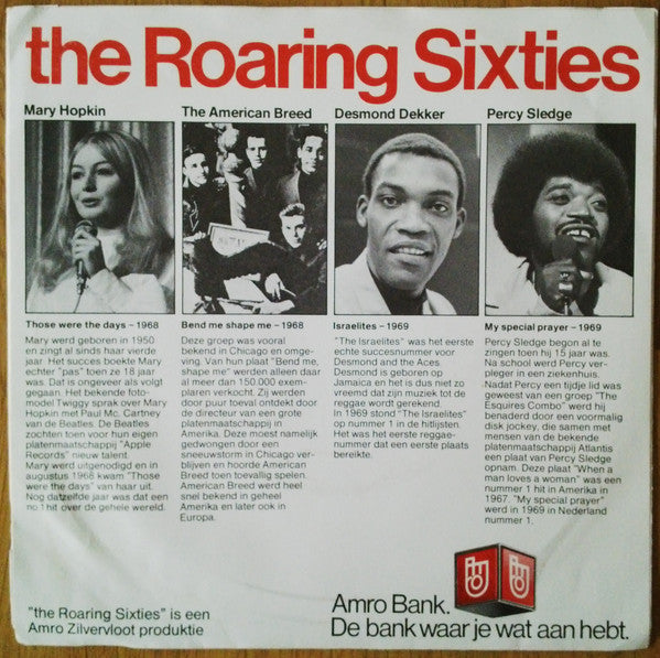 Various - The Roaring Sixties 36906 Vinyl Singles Vinyl Very Good (VG) <br> Hoes Good Plus (G+)