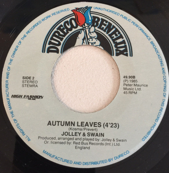 Jolley & Swain - Soul Street Vinyl Singles Vinyl Very Good (VG) <br> Hoes Good Plus (G+)