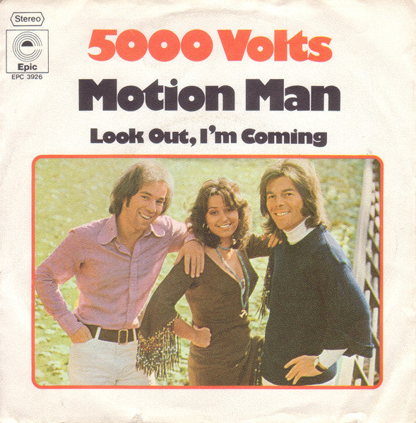 5000 Volts - Motion Man Vinyl Singles Vinyl Very Good (VG) <br> Hoes Good Plus (G+)