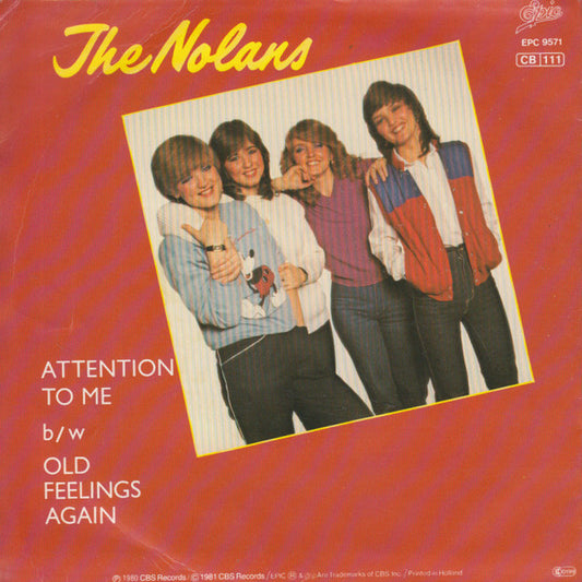 Nolans - Attention To Me 29370 Vinyl Singles Vinyl Zeer Goed / Hoesje Goed "VINYLSINGLES.NL"