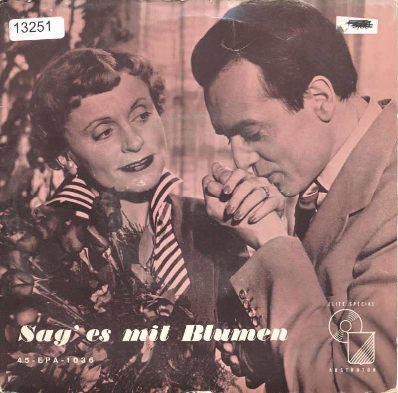 Erni Bieler - Sag Es Mit Blumen Vinyl Singles EP Vinyl Very Good (VG) <br> Hoes Good Plus (G+)