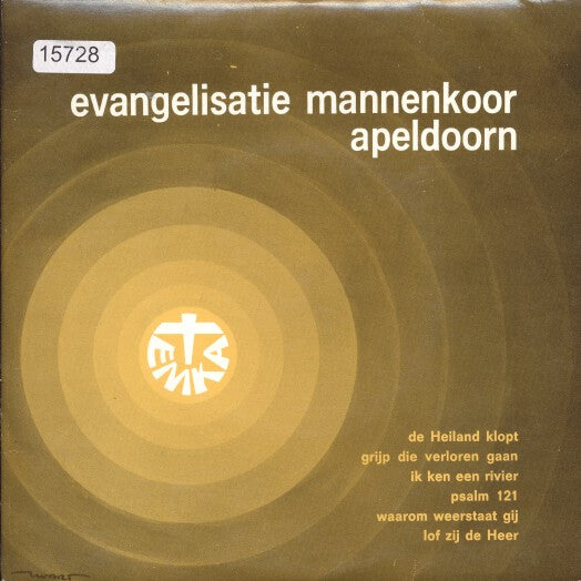 Evangelisatie Mannenkoor Apeldoorn - De Heiland Klopt Vinyl Singles Vinyl Very Good (VG) <br> Hoes Good Plus (G+)
