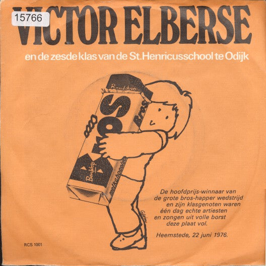 Victor Elbertse - Er Kwam Een Boer Uit Zwistserland (Bros) (Odijk) Vinyl Singles Vinyl Very Good (VG) <br> Hoes Good Plus (G+)