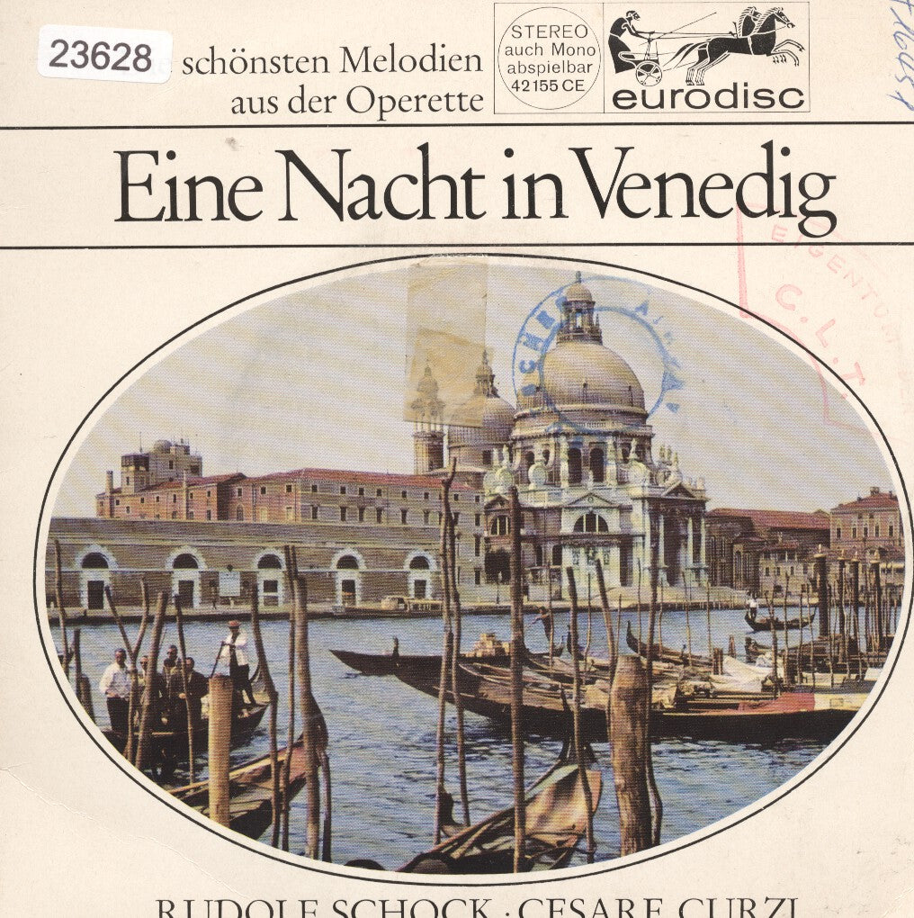 Rudolf Schock - Eine Nacht In Venedig Vinyl Singles Vinyl Very Good (VG) <br> Hoes Good Plus (G+)