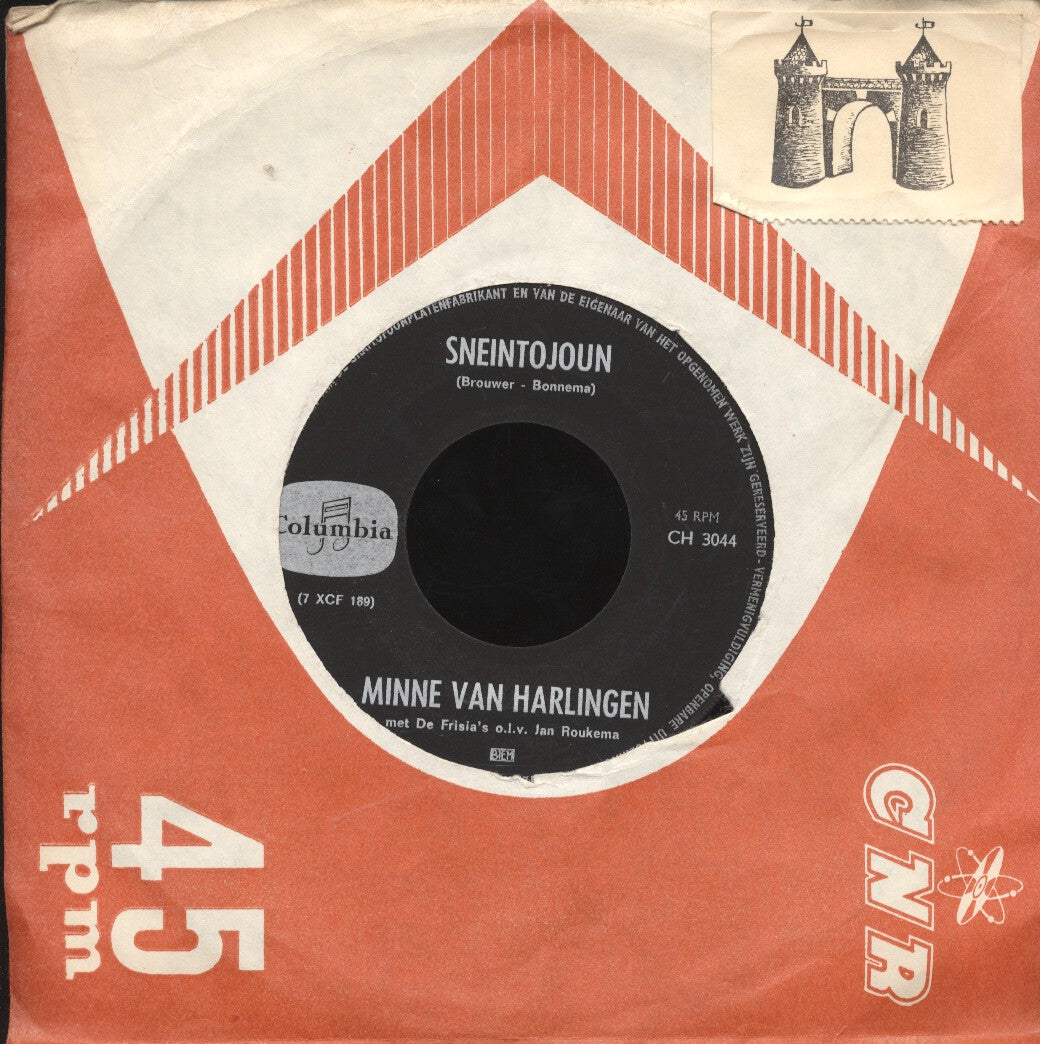 Minne van Harlingen - Winterwille Vinyl Singles Vinyl Very Good (VG) <br> Hoes Good Plus (G+)