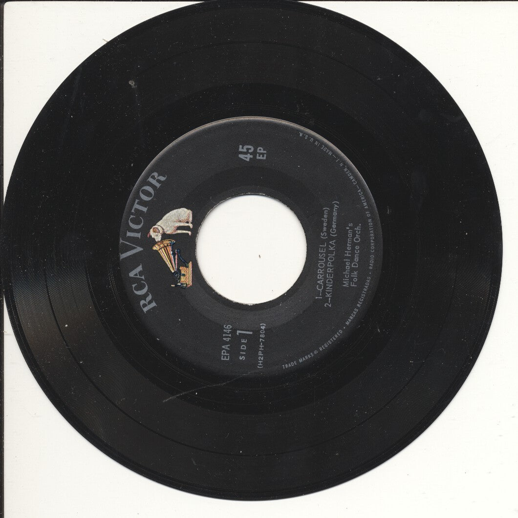 Michael Herman's Folk Dance Orch. - Carrousel Vinyl Singles Vinyl Very Good (VG) <br> Hoes Good Plus (G+)