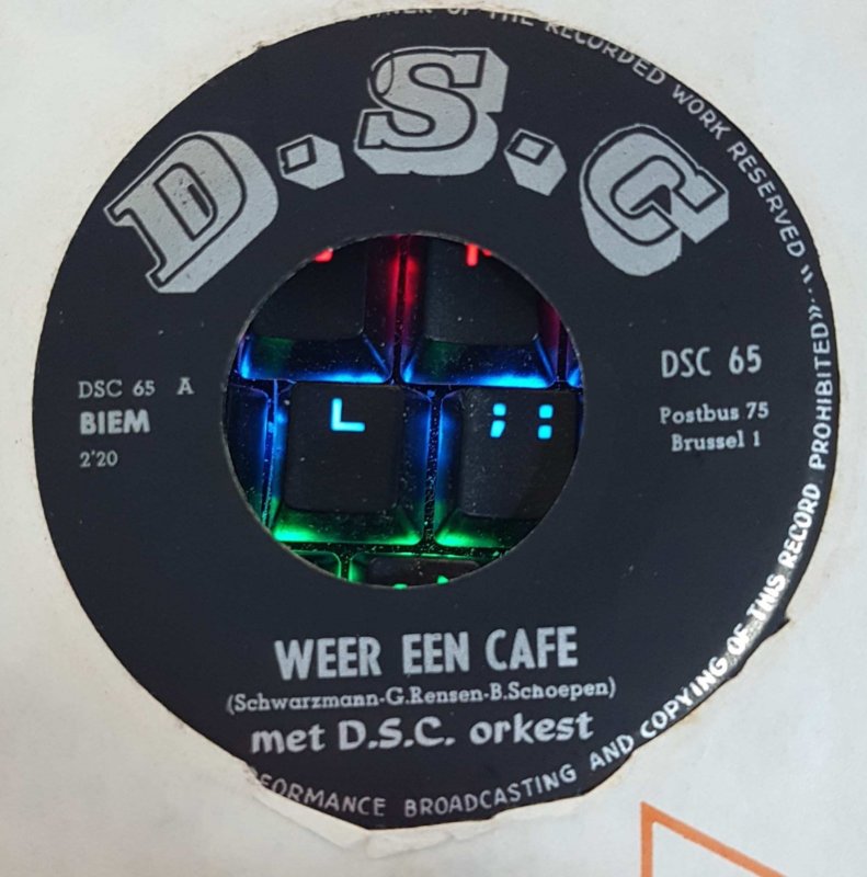 Dicky Vos - Weer Een Cafe met D.S.C. orkest Vinyl Singles Vinyl Goed / Hoes Generic