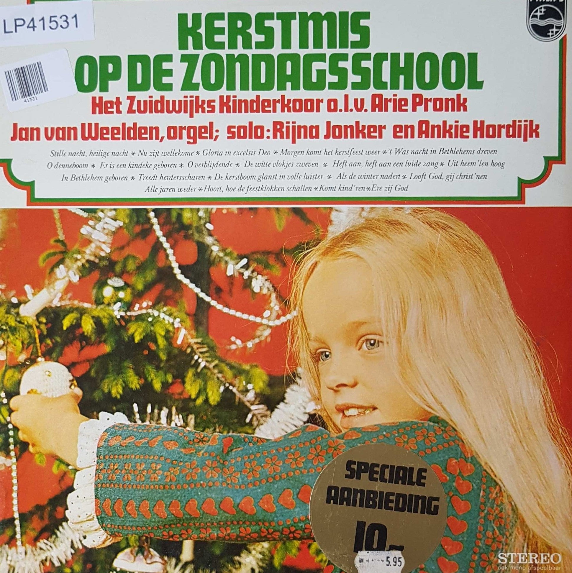 Zuidwijks Kinderkoor Kerstmis op de zondagsschool (LP) VINYLSINGLES.NL