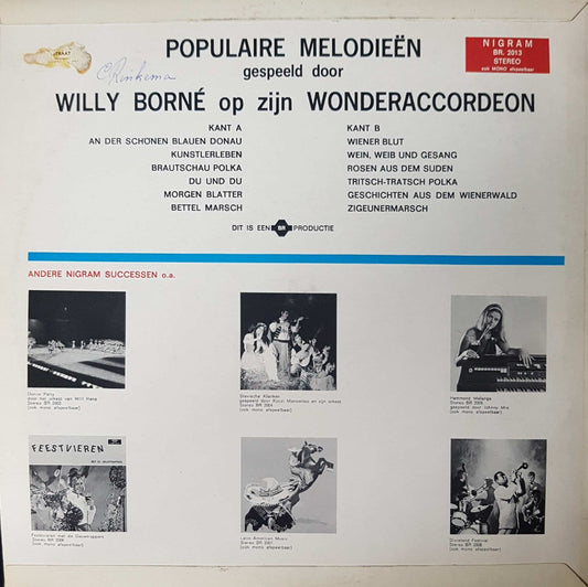 Willy Borné - Populaire Melodien (LP) Vinyl LP Vinyl Zeer Goed / Hoesje Goed "VINYLSINGLES.NL"