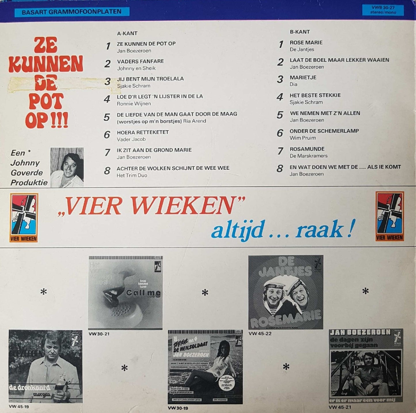 Various - Ze Kunnen De Pot Op (LP) Vinyl LP Vinyl (VG) <br> Hoes (G+)