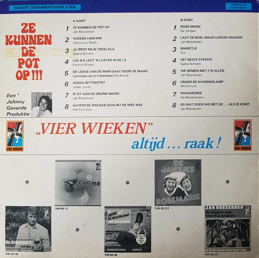 Various - Ze Kunnen De Pot Op (LP) Vinyl LP Vinyl Zeer Goed / Hoesje Goed "VINYLSINGLES.NL"