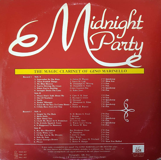 Gino Marinello - Midnight Party (LP) Vinyl LP Vinyl Zeer Goed / Hoesje Goed "VINYLSINGLES.NL"