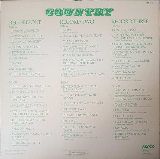 Various - 50 Great Nashville Hits (LP) Vinyl LP Box Vinyl Zeer Goed / Hoesje Goed "VINYLSINGLES.NL"