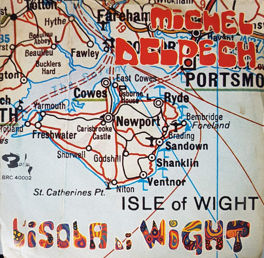 Michel Delpech / Charles Aznavour - L'isola Di Wight (Wight Is Wight) / Dopo L'amore Vinyl Singles Vinyl Zeer Goed / Hoesje Goed "VINYLSINGLES.NL"
