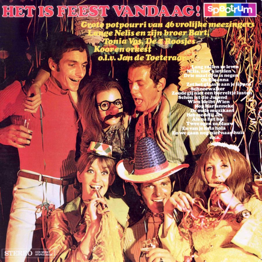 Various - Het is feest vandaag! (LP) Vinyl LP Vinyl Very Good (VG) <br> Hoes Good Plus (G+)