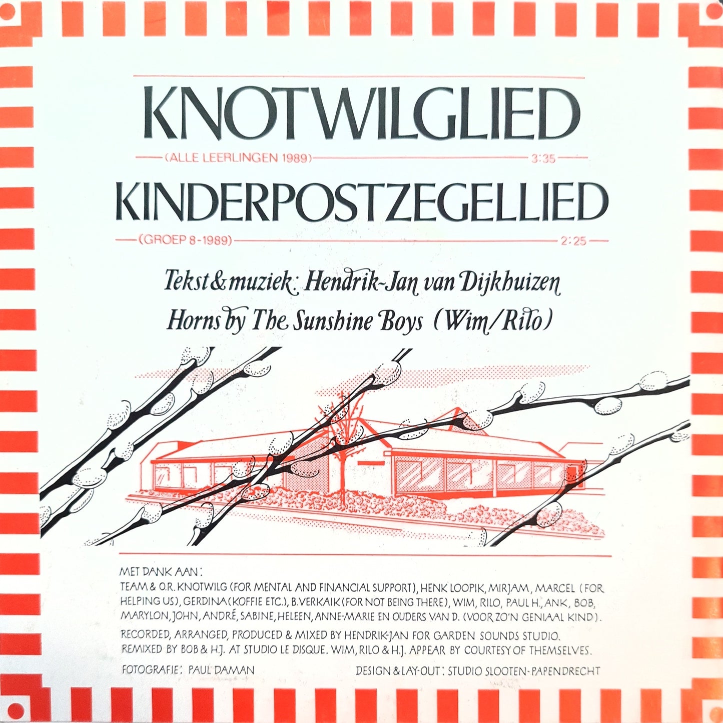 Leerlingen Knotwilg - Knotwilgelied Vinyl Singles Vinyl Very Good (VG) <br> Hoes Good Plus (G+)