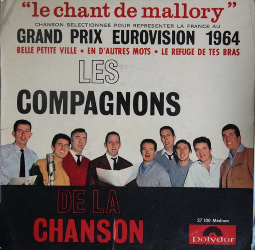 Compagnons De La Chanson - Le Chant De Mallory Vinyl Singles EP Vinyl Very Good (VG) <br> Hoes Good Plus (G+)