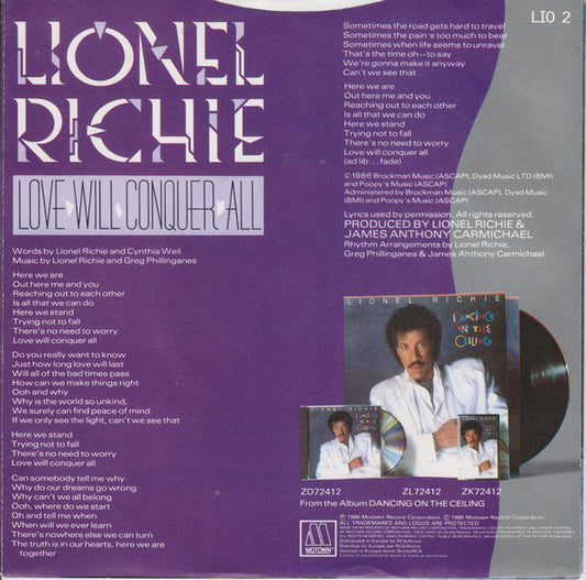 Lionel Richie - Love Will Conquer All 14779