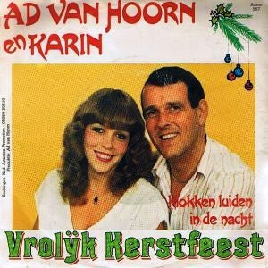 Ad Van Hoorn En Karin - Vrolijk Kerstfeest Vinyl Singles Vinyl Very Good (VG) <br> Hoes Good Plus (G+)