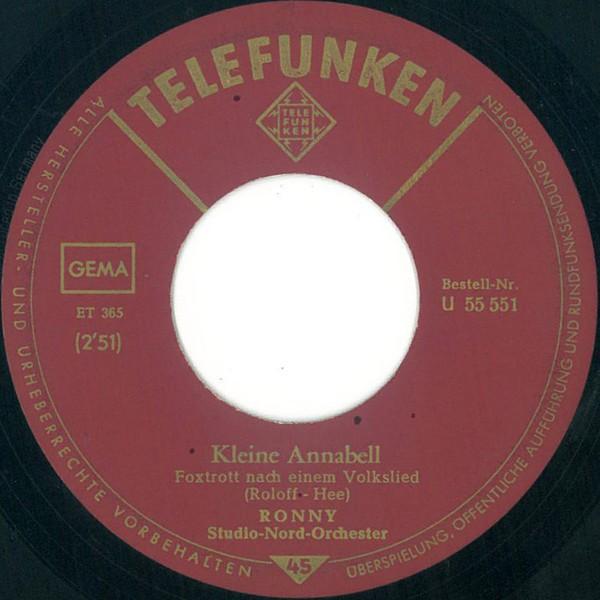 Ronny - Kleine Annabell Vinyl Singles Vinyl Very Good (VG) <br> Hoes Generic