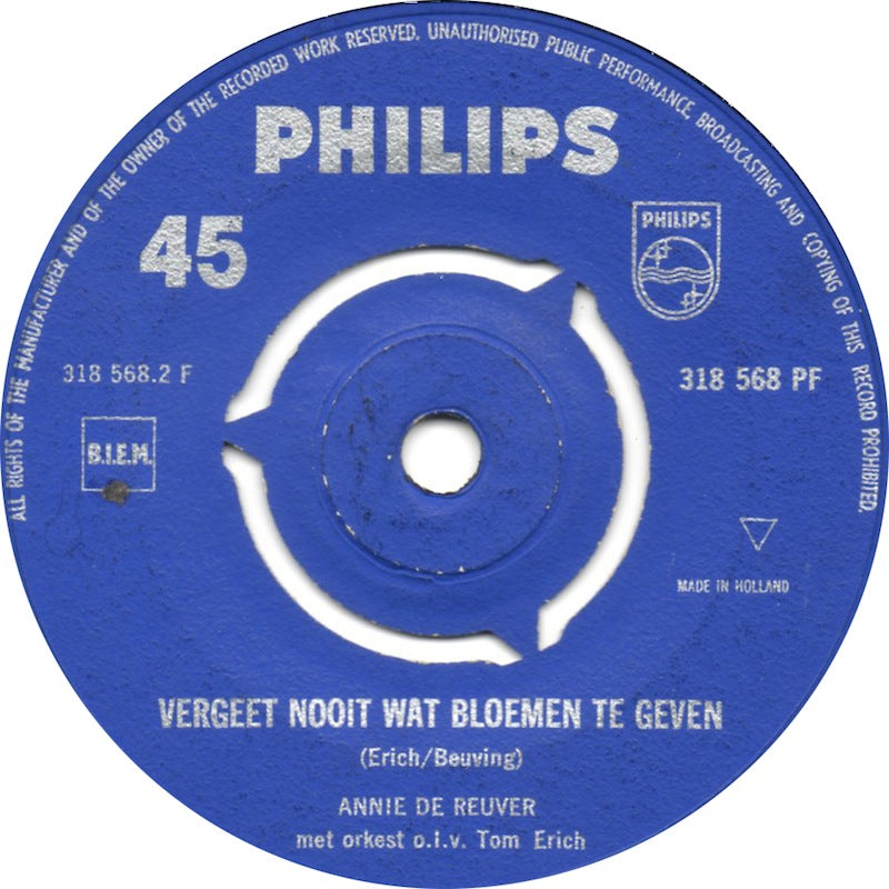 Annie de Reuver - Wie Had Dat Ooit Gedacht Vinyl Singles Vinyl Very Good (VG) <br> Hoes Good Plus (G+)