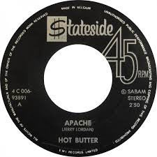 Hot Butter - Apache Vinyl Singles Vinyl (VG) <br> Hoes (G+)