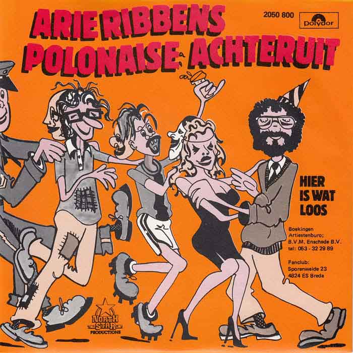Arie Ribbens - Polonaise Achteruit 10277 Vinyl Singles Vinyl Very Good (VG) <br> Hoes Good Plus (G+)