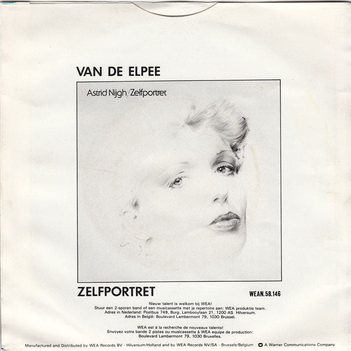 Astrid Nijgh - Napolitaans Straatlied Vinyl Singles Vinyl Very Good (VG) <br> Hoes Good Plus (G+)