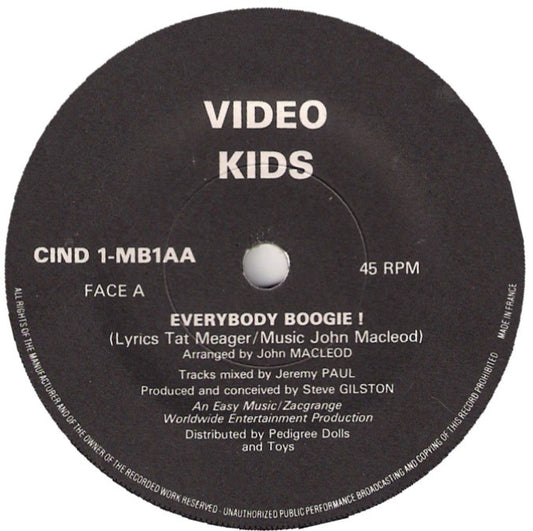 Video Kids - Everybody Boogie Vinyl Singles Vinyl Zeer Goed / Hoesje Goed "VINYLSINGLES.NL"