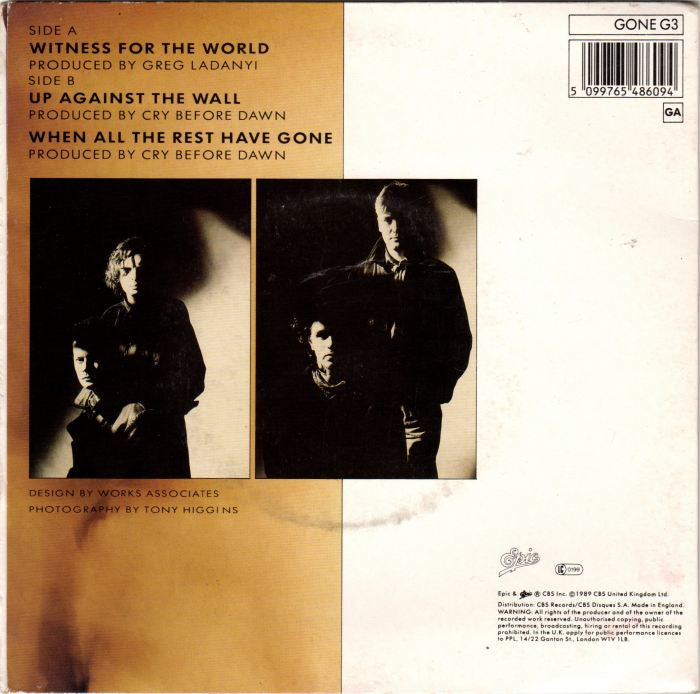 Cry Before Dawn - Witness For The World Vinyl Singles Vinyl Very Good (VG) <br> Hoes Good Plus (G+)